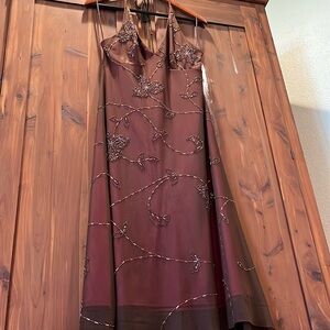 BCBG Maxazria halter beaded dress